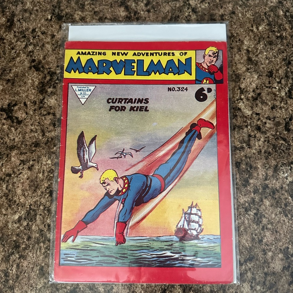 Marvelman No. 324 Comic Book L. Miller & Co. Curtains for Kiel UK Issue